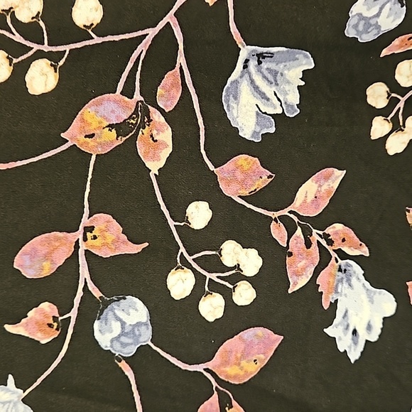 💕VERONICA M💕 Halter Beck Cold Shoulder Ling Sleeve Dress ~ Floral Print M NWT - Picture 5 of 7